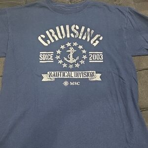 Nautical Cruise Kids Navy Blue T-Shirt